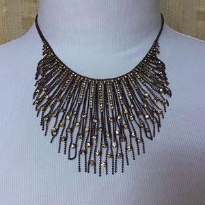 Vintage Waterfall Beaded Chocker Necklace